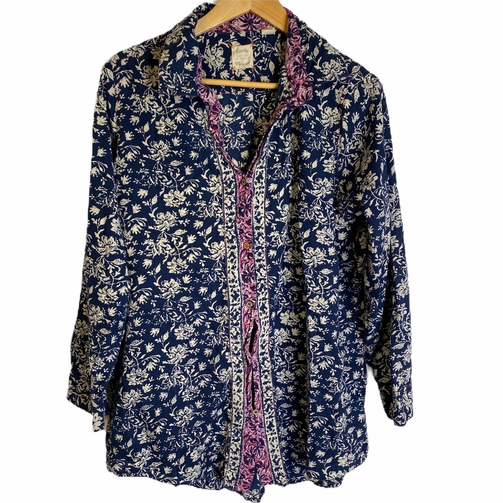 Lucky Brand Button Down Collar Shirt Soft Comfy